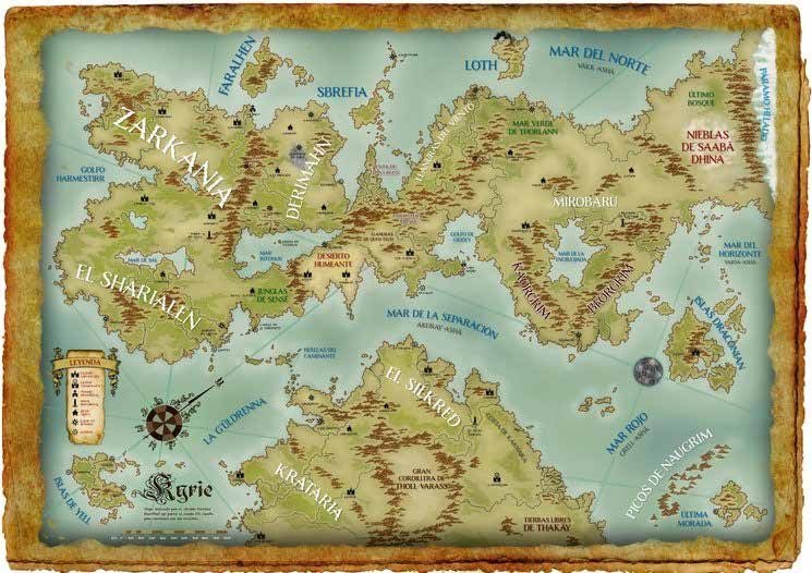 Mapa de un mundo de juego